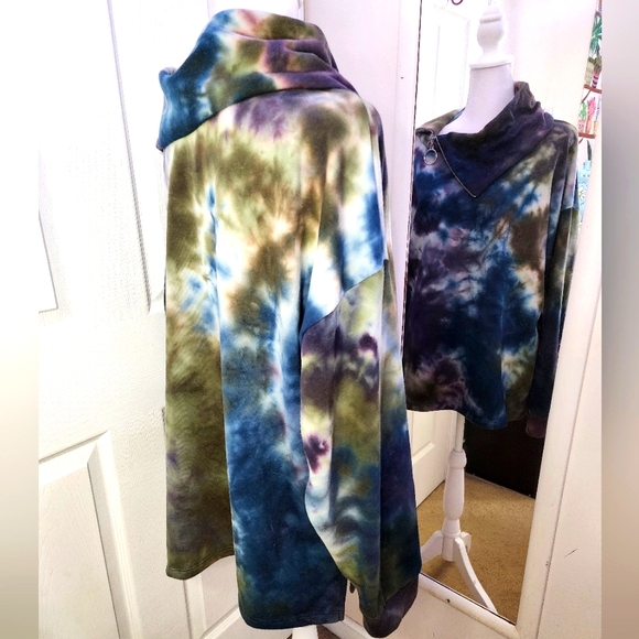 WHITE BIRCH Tie-dye Pullover Sweatshirt Adult 1X - Picture 2 of 7